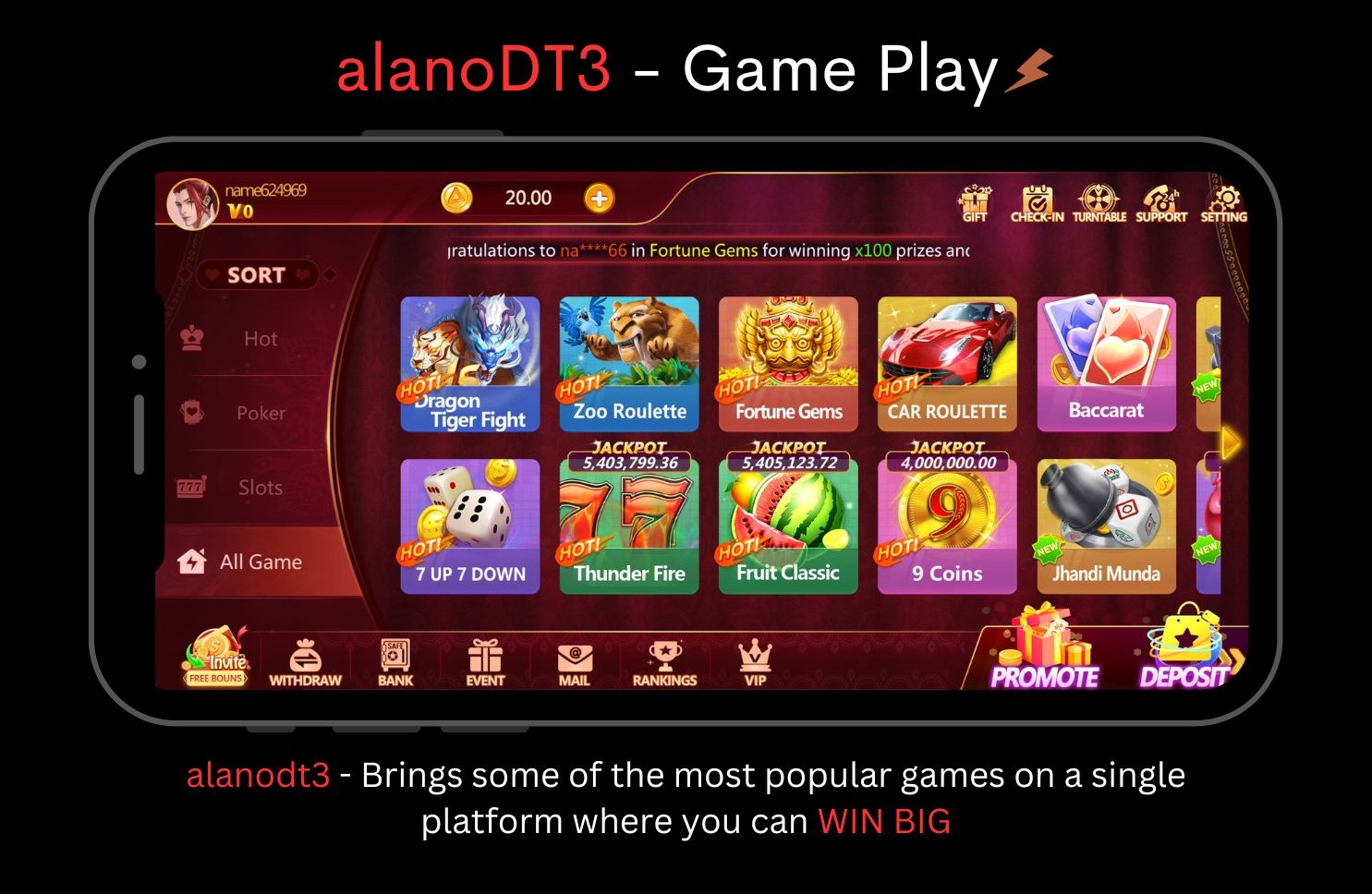 Alano DT3 - Gameplay Official Banner